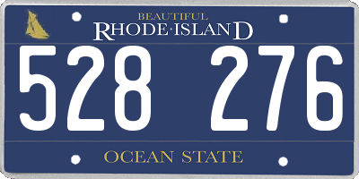 RI license plate 528276