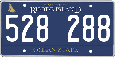 RI license plate 528288