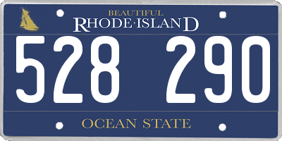 RI license plate 528290