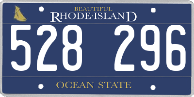 RI license plate 528296