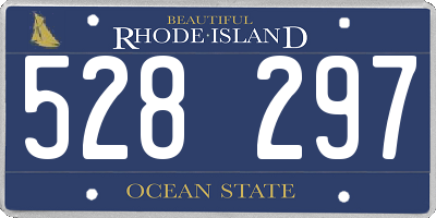 RI license plate 528297
