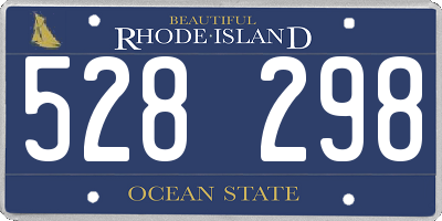 RI license plate 528298