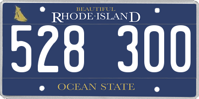 RI license plate 528300