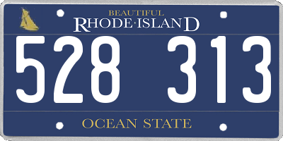 RI license plate 528313