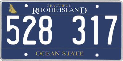RI license plate 528317