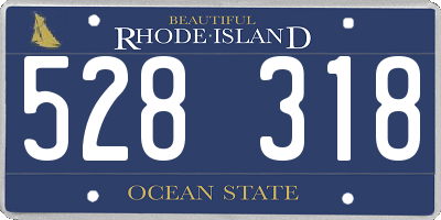 RI license plate 528318