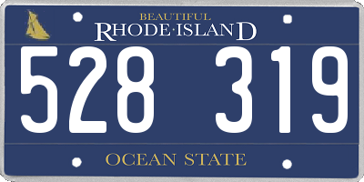 RI license plate 528319