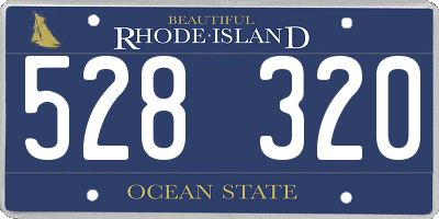 RI license plate 528320