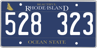 RI license plate 528323