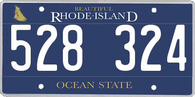 RI license plate 528324