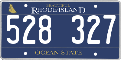 RI license plate 528327