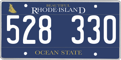 RI license plate 528330