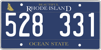 RI license plate 528331