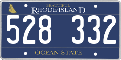 RI license plate 528332