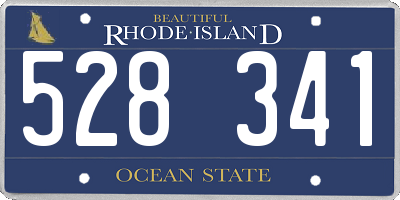 RI license plate 528341
