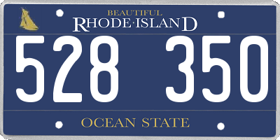 RI license plate 528350