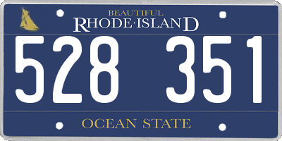 RI license plate 528351
