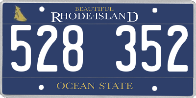 RI license plate 528352