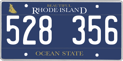 RI license plate 528356