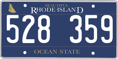 RI license plate 528359