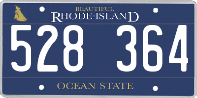 RI license plate 528364