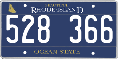 RI license plate 528366