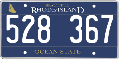 RI license plate 528367