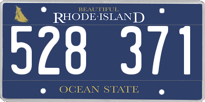 RI license plate 528371