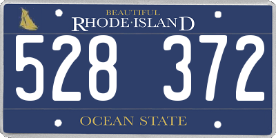 RI license plate 528372