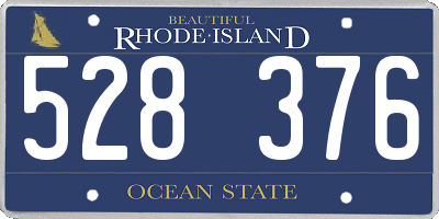 RI license plate 528376