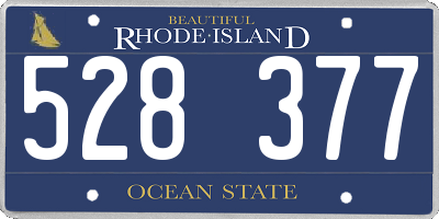 RI license plate 528377