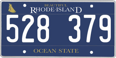 RI license plate 528379