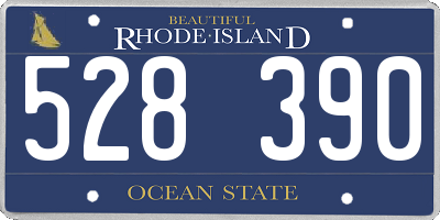 RI license plate 528390