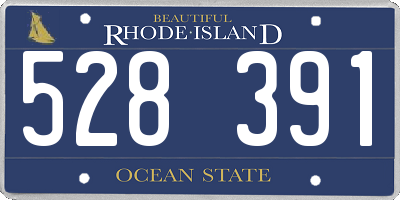 RI license plate 528391