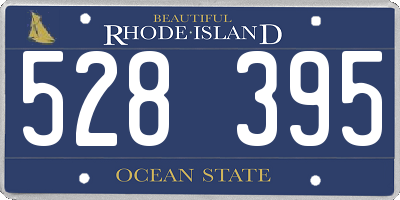 RI license plate 528395