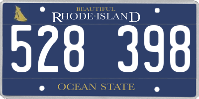 RI license plate 528398