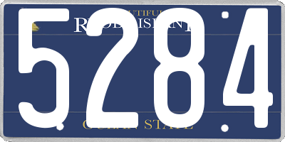 RI license plate 5284