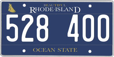 RI license plate 528400