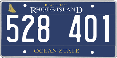 RI license plate 528401
