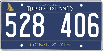 RI license plate 528406
