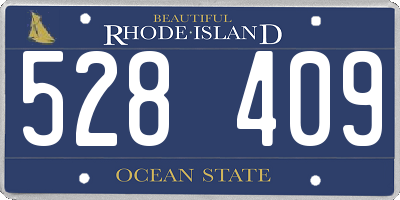 RI license plate 528409