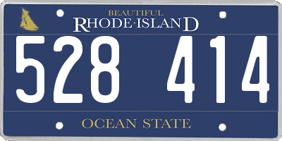 RI license plate 528414