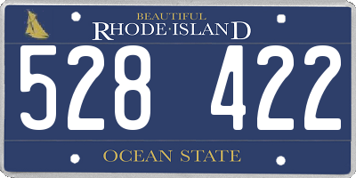 RI license plate 528422