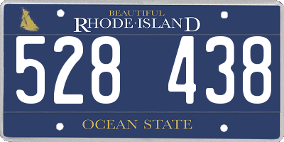RI license plate 528438