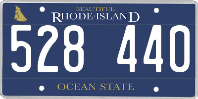 RI license plate 528440
