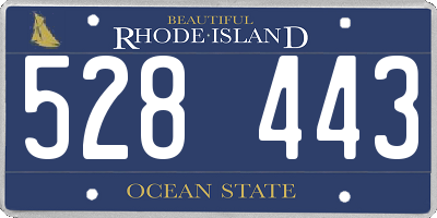 RI license plate 528443