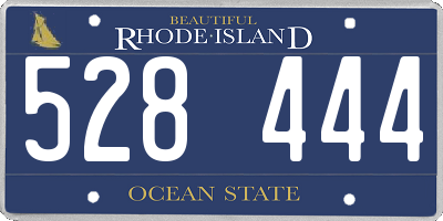 RI license plate 528444