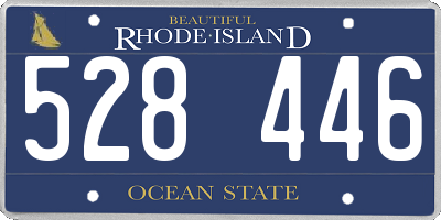 RI license plate 528446