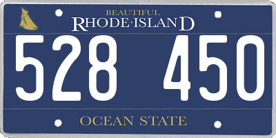 RI license plate 528450