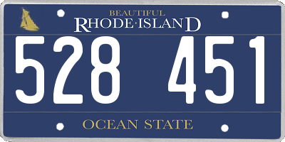RI license plate 528451